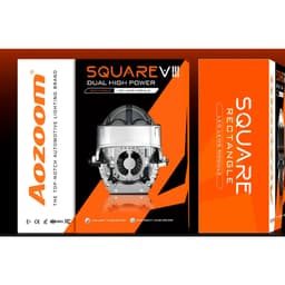 Bi Led Ô Tô Aozoom Square V3, công suất lớn siêu sáng, Chip LED 9+3, bảo hành 3 năm Chính Hãng 2