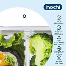 Hộp Thủy Tinh Vuông Inochi – Nikko Cao Cấp | Kín Hơi – Chịu Nhiệt Tốt – Bảo Quản Thực Phẩm An Toàn 7