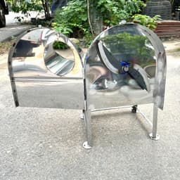 Máy Thái Chuối TOÀN BỘ INOX 201 Động Cơ 1,5kW - Mẫu Máy Cửa Đứng INOX . Máy 2 Chức Năng : Băm Rau Bèo , Cỏ Voi 6