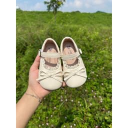 Giày Búp Bê Đính Nơ Phối Ren Cho Bé Gái - Phong Cách Hàn Quốc Da Mềm Êm Chân Mẫu Mới Giày Búp Bê Công Chúa [BBWD98] 6