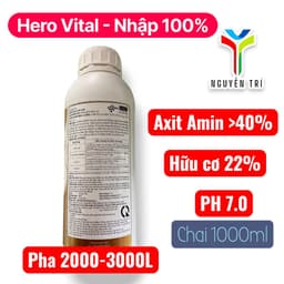Phân bón hữu cơ Hero Vital Serie Oro (Axít Amin >40%) - Nhập khẩu 100% - Phục hồi cây, chai 1000ml 3