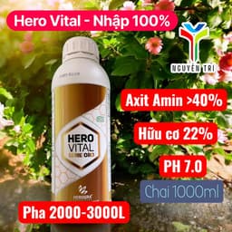 Phân bón hữu cơ Hero Vital Serie Oro (Axít Amin >40%) - Nhập khẩu 100% - Phục hồi cây, chai 1000ml 4