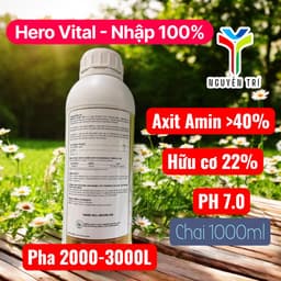 Phân bón hữu cơ Hero Vital Serie Oro (Axít Amin >40%) - Nhập khẩu 100% - Phục hồi cây, chai 1000ml 5