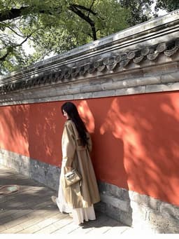 [Sẵn] Áo Khoác Măng Tô Dáng Dài Nữ Phong Cách Hàn Quốc, Form Suông, Giữ Ấm Thu Đông Đi Đà Lạt Chali AZ809 6