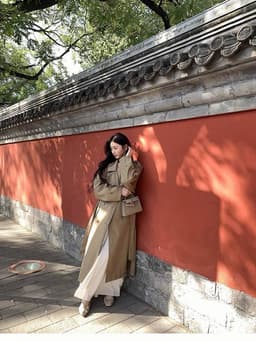 [Sẵn] Áo Khoác Măng Tô Dáng Dài Nữ Phong Cách Hàn Quốc, Form Suông, Giữ Ấm Thu Đông Đi Đà Lạt Chali AZ809 4