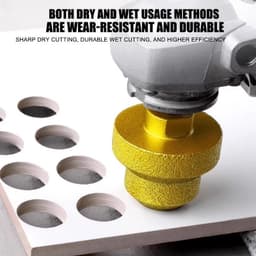 Mũi Khoan Hồ Lô 3 Bước Gắn Máy Cắt Cầm Tay Đầu Mài Khoét Lỗ - Khoan Đá, Khoan Gạch Men Đa Năng 20-35-50mm 1