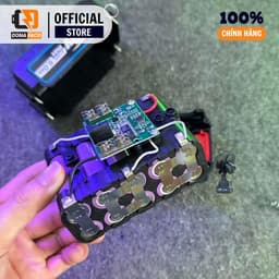 Quạt tích đIện chân pin 10 cell dùng liên tục  6-8h, quạt sạc để bàn mini 2 cấp độ gió siêu mát 5