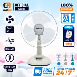 | Hỏa tốc | Quạt để bàn Senko B1616 lồng 40cm 47W 3 cấp gió mạnh để phòng ngủ bảo hành 24 tháng 1