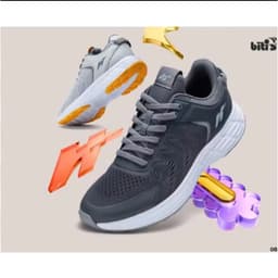 Giày Thể Thao sneaker Nam Biti's Hunter Jogging HSM0049010 (Xanh nhớt/Xám/Đen) 6