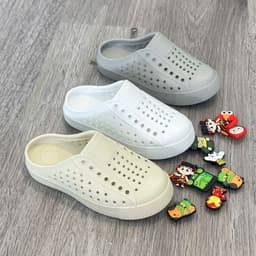 Giày Sục Nhựa Trẻ Em Êm Nhẹ Chống Trượt – Giày Cho Bé Trai Bé Gái Đi Học, Đi Chơi, Đi Biển.SC3 2