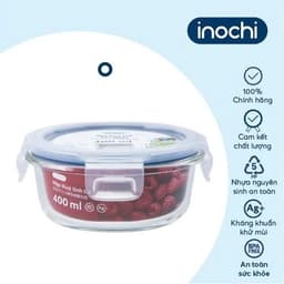 Hộp Thủy Tinh Tròn Inochi – Nikko Cao Cấp | Kín Hơi – Chịu Nhiệt Tốt – Bảo Quản Thực Phẩm An Toàn 8