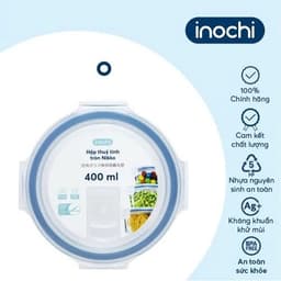 Hộp Thủy Tinh Tròn Inochi – Nikko Cao Cấp | Kín Hơi – Chịu Nhiệt Tốt – Bảo Quản Thực Phẩm An Toàn 7