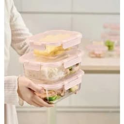 Hộp Thủy Tinh Chữ Nhật Nikko Pure Inochi |Nắp Kín Hơi – Chịu Nhiệt Tốt –Mang Cơm Văn Phòng Tiện Lợi 3
