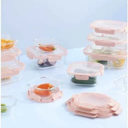 Hộp Thủy Tinh Vuông Nikko Pure Inochi |Nắp Kín Hơi – Chịu Nhiệt Tốt – Mang Cơm Văn Phòng Tiện Lợi 6