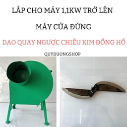 Lưỡi dao máy băm chuối mịn làm từ nhíp ô tô sắc bén. Băm nguyên cây . Trục 24mm. Lắp Cho Máy 1,1 - 1,5 - 2 - 3kW 3
