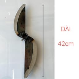 Lưỡi dao máy băm chuối mịn làm từ nhíp ô tô sắc bén. Băm nguyên cây . Trục 24mm. Lắp Cho Máy 1,1 - 1,5 - 2 - 3kW 6