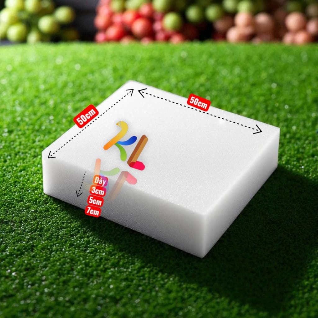 Mút xốp dẻo cho cắm hoa cây giả 50x50cm, dày 3/5/7cm, chất lượng cao.