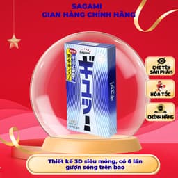 Bao Cao Su Sagami TightFit, Thiết kế siêu mỏng, ôm khít, có 6 đường gân gượn sóng, Hộp 12 cái 1