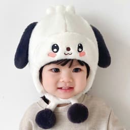 Mũ Lông Chó Mèo Ấm Áp Cho Bé 6 Tháng Đến 3 Tuổi - Bịt Tai Đáng Yêu" 6
