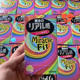 Bao cao su Sagami Miracle Fit, Thiết kế 3D siêu mỏng, Size nhỏ,  Ôm khít, Hộp 10 cái 9