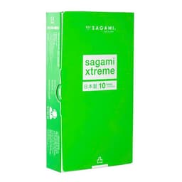 Bao cao su SAGAMI Xtreme Type E Green, siêu mỏng, gân và gai nổi, co giãn - Hộp 10 cái 5