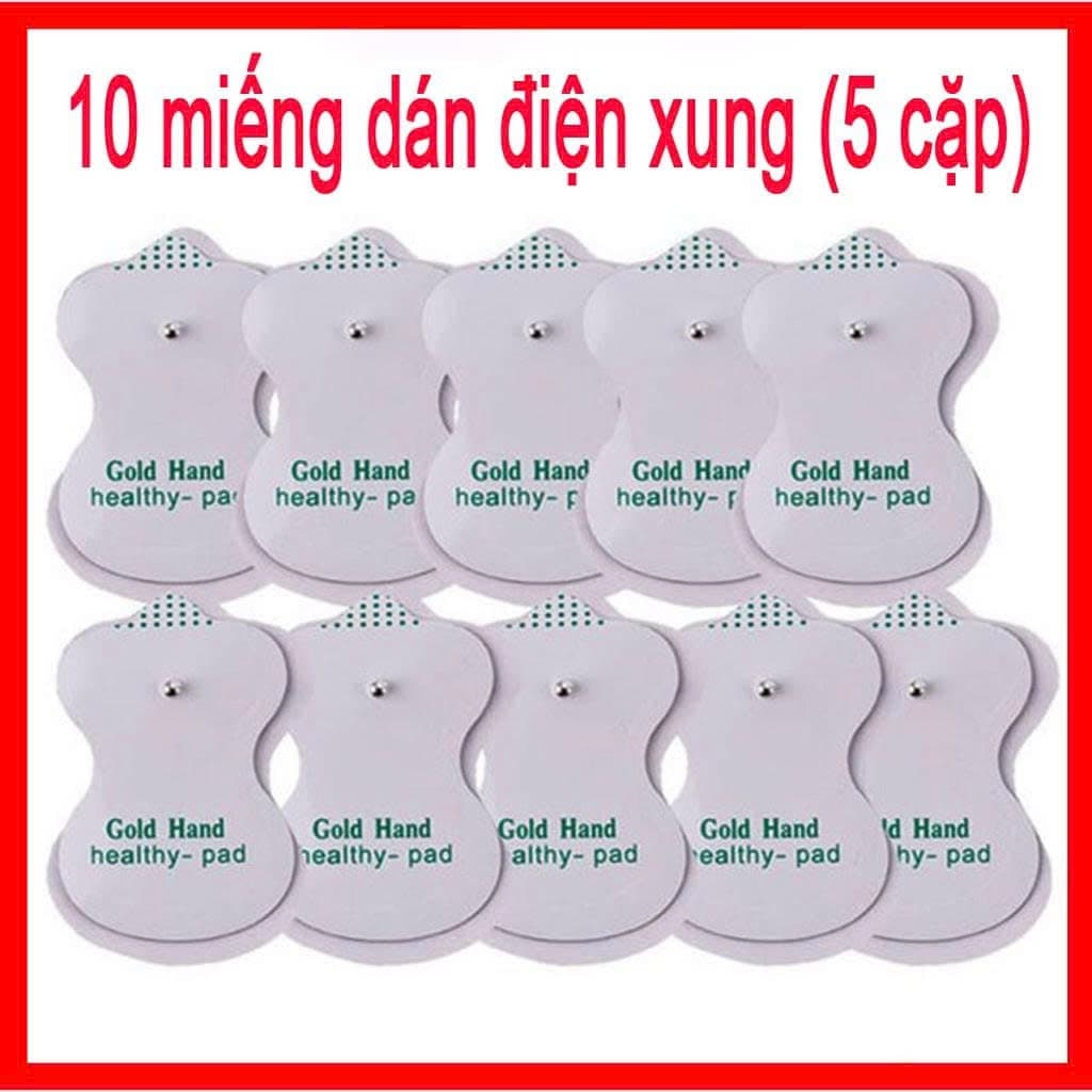Combo 10 Miếng Dán Màu Trắng Điện Cực Dùng Cho Mọi Máy Massage Trị Liệu