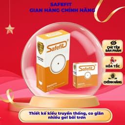 Bao cao su Safefit Smooth, Thiết kế siêu mỏng, kiểu truyền thống, ôm sát, nhiều gel bôi trơn hơn 1