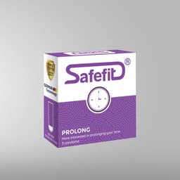 Bao cao su Safefit Prolong, Thiết kế siêu mỏng, co giãn tốt, kéo dài thời gian quan hệ, Hộp 3 - 12c 3