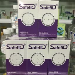 Bao cao su Safefit Prolong, Thiết kế siêu mỏng, co giãn tốt, kéo dài thời gian quan hệ, Hộp 3 - 12c 6