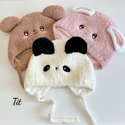 Mũ Len Thú Cưng Dễ Thương Cho Bé Sơ Sinh – 5 Màu Ngọt Ngào 🎀🎀FREESHIP🎀🎀 9