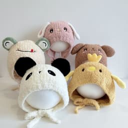 Mũ Len Thú Cưng Dễ Thương Cho Bé Sơ Sinh – 5 Màu Ngọt Ngào 🎀🎀FREESHIP🎀🎀 1