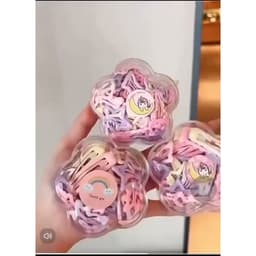 Túi 32 kẹp tách hình ngôi sao nhiều màu - Kẹp tóc cho bé gái siêu dễ thương xinh xắn 2