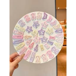 Túi 32 kẹp tách hình ngôi sao nhiều màu - Kẹp tóc cho bé gái siêu dễ thương xinh xắn 6