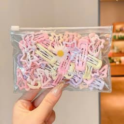 Túi 32 kẹp tách hình ngôi sao nhiều màu - Kẹp tóc cho bé gái siêu dễ thương xinh xắn 4