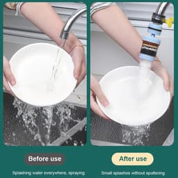 Đầu vòi lọc nước 6 lớp MỚI 360° Xoay vòi đa năng [FREESHIP] Máy sục khí Splash Vòi trộn Bubbler cho phòng tắm nhà bếp 9