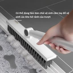 Cây Chà Sàn Nhà Tắm, Chổi Chà Sàn Và Gạt Nước Đa Năng 2 Trong 1, Chổi Cọ Nhà Vệ Sinh Dài 100cm Homezin 3