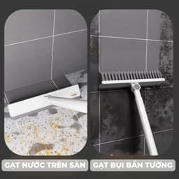 Cây Chà Sàn Nhà Tắm, Chổi Chà Sàn Và Gạt Nước Đa Năng 2 Trong 1, Chổi Cọ Nhà Vệ Sinh Dài 100cm Homezin 7