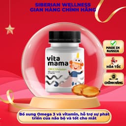 Thực phẩm VitaMama Siberian Wellness Omega-3, bổ sung dinh dưỡng, tác dụng tốt cho mắt và não bộ trẻ 1