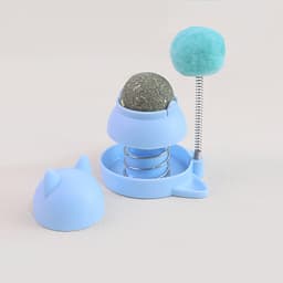 Đồ Chơi Mèo 🍃 Viên Catnip Lò Xo & Bóng Mềm – Giúp Làm Sạch Răng, Giảm Stress (Màu ngẫu nhiên) 4