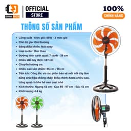 Quạt lửng senko LTS1636 / LTS1631 7 cánh,thân sắt công xuất 65w 3 cấp gió bảo hành chính hãng 24 tháng 2