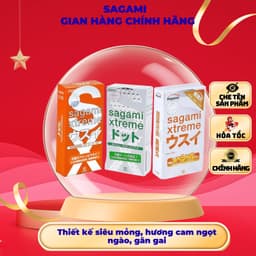 Bao Cao Su Sagami , Thiết kế siêu mỏng. gân gai, co giãn xuất xứ Nhật Bản 1
