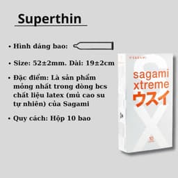 Bao Cao Su Sagami , Thiết kế siêu mỏng. gân gai, co giãn xuất xứ Nhật Bản 5