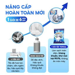 Bột Vệ Sinh Lồng Máy Giặt TopGia 125gr - Hiệu Quả Khử Mùi & Thanh Lọc Cặn Bẩn An Toàn cho Máy Giặt 4