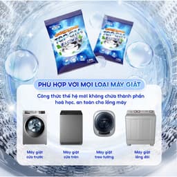 Bột Vệ Sinh Lồng Máy Giặt TopGia 125gr - Hiệu Quả Khử Mùi & Thanh Lọc Cặn Bẩn An Toàn cho Máy Giặt 6