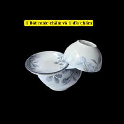 Bộ bát chén đĩa gốm sứ 30 chi tiết - hoa văn hoạ tiết Diệp Hồng bộ đồ ăn cao cấp sang trọng 7