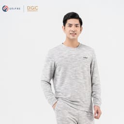 Áo nỉ nam cổ tròn DGCs - Vải co giãn và thấm hút mồ hôi tốt - WATBBB02M 3