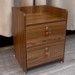 Tủ Đầu Giường 2 Ngăn Kéo Có Khoá Gỗ MDF Cao Cấp - Kệ Đầu Giường Có Ngăn Khoá 2 Ngăn Kéo Tiện Dụng và Sang Trọng 5