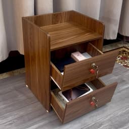 Tủ đầu giường - Kệ để đồ có khóa an toàn gỗ MDF thiết kế sang trọng, tiện ích- Tặng kèm tua vít 9