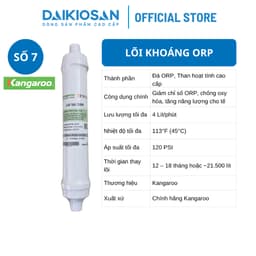 Lõi khoáng cao cấp Kangaroo Nano Carbon, Mineral, FIR, ORP, Hydrogen - Hàng Chính Hãng 4