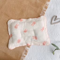 Gối xô sơ sinh chữ nhật cho bé chính hãng vải sợi Muslin cao cấp chống méo đầu, êm ái, thoải mái cho bé 4